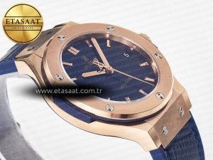 Hublot Classic Fusion Blue Gummy Leather Strap - Görsel 7