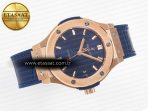 Hublot Classic Fusion Blue Gummy Leather Strap - Görsel 8