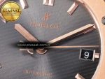 Classic Fusion 38mm RG JJF 1:1 Best Edition Gray Dial on Black Gummy Leather Strap - Görsel 10