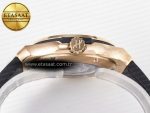 Classic Fusion 38mm RG JJF 1:1 Best Edition Gray Dial on Black Gummy Leather Strap - Görsel 15