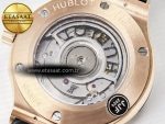 Classic Fusion 38mm RG JJF 1:1 Best Edition Gray Dial on Black Gummy Leather Strap - Görsel 18