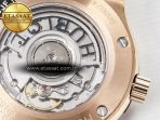 Classic Fusion 38mm RG JJF 1:1 Best Edition Gray Dial on Black Gummy Leather Strap - Görsel 20