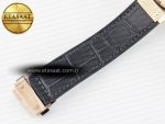 Classic Fusion 38mm RG JJF 1:1 Best Edition Gray Dial on Black Gummy Leather Strap - Görsel 22