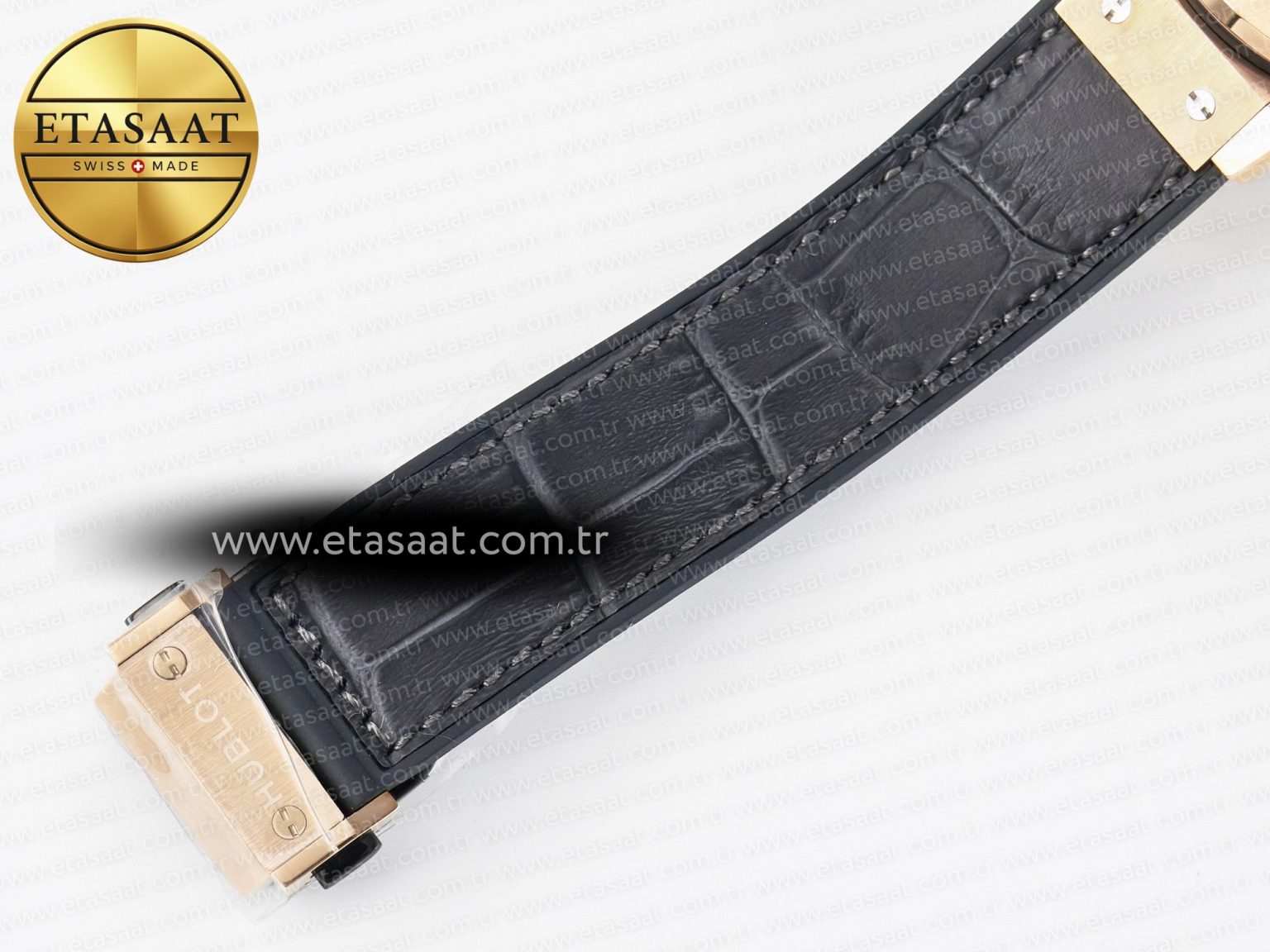 Classic Fusion 38mm RG JJF 1:1 Best Edition Gray Dial on Black Gummy Leather Strap - Görsel 22