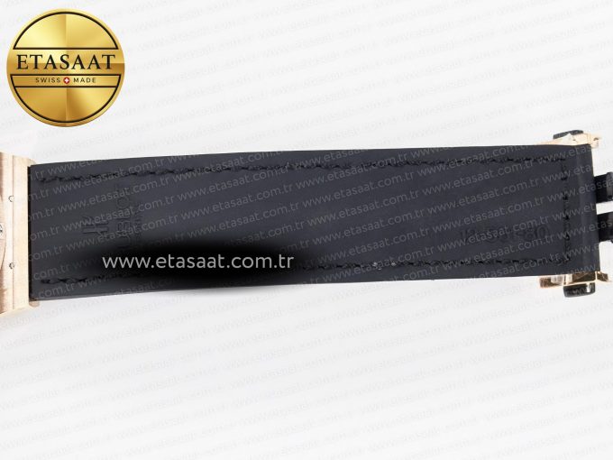 Classic Fusion 38mm RG JJF 1:1 Best Edition Gray Dial on Black Gummy Leather Strap - Görsel 24