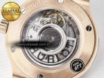 Classic Fusion 38mm RG JJF 1:1 Best Edition White Dial on Black Gummy Leather Strap - Görsel 18
