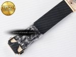 Classic Fusion 38mm RG JJF 1:1 Best Edition White Dial on Black Gummy Leather Strap - Görsel 23