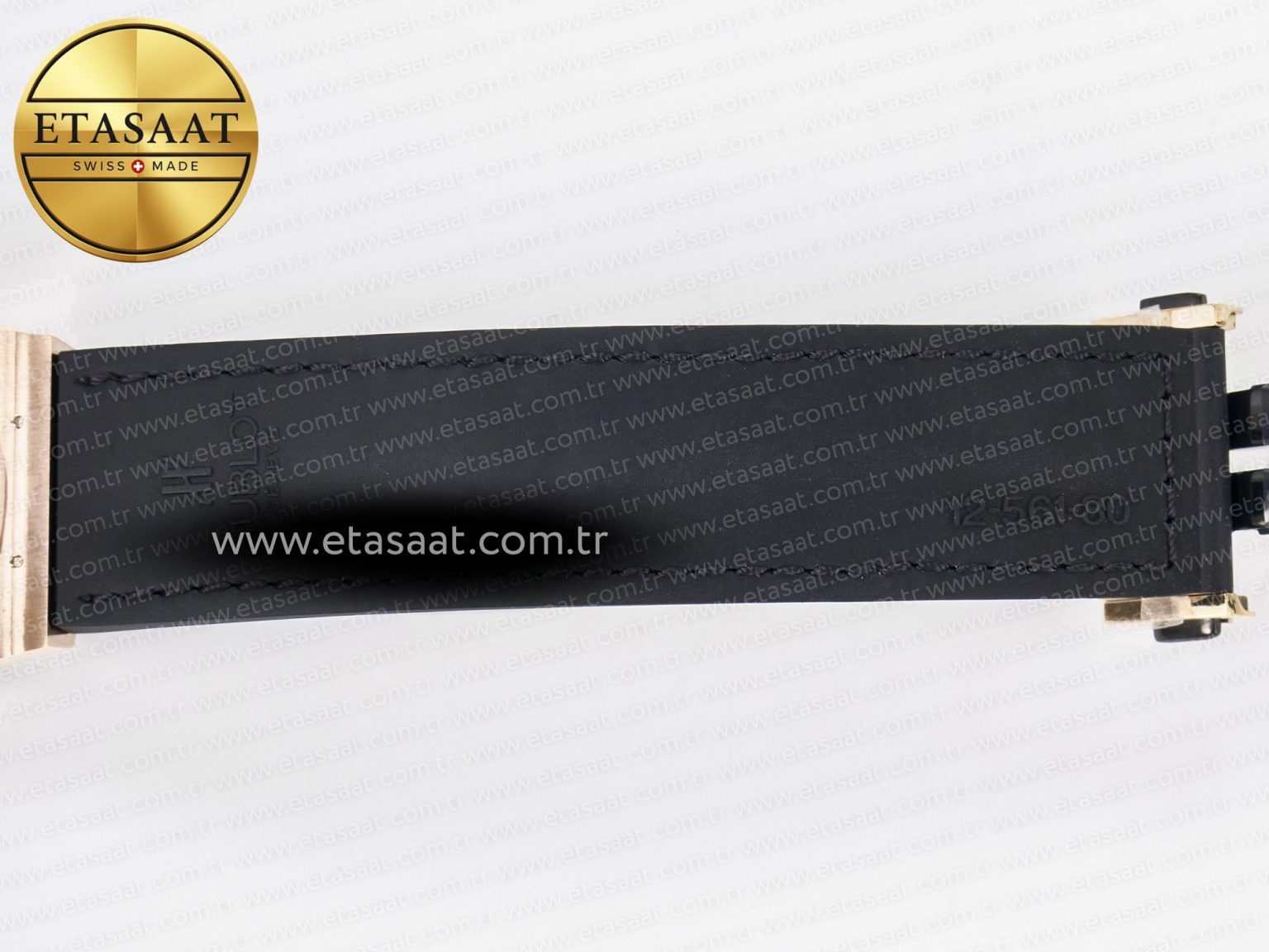Classic Fusion 38mm RG JJF 1:1 Best Edition White Dial on Black Gummy Leather Strap - Görsel 24