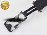Classic Fusion 38mm RG JJF 1:1 Best Edition White Dial on Black Gummy Leather Strap - Görsel 25