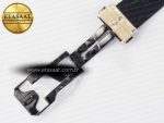 Classic Fusion 38mm RG JJF 1:1 Best Edition White Dial on Black Gummy Leather Strap - Görsel 26