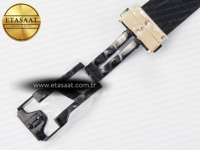 Classic Fusion 38mm RG JJF 1:1 Best Edition White Dial on Black Gummy Leather Strap - Görsel 26