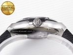 Classic Fusion 38mm SS JJF 1:1 Best Edition Black Dial on Black Gummy Leather Strap - Görsel 15