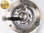 Classic Fusion 38mm SS JJF 1:1 Best Edition Black Dial on Black Gummy Leather Strap - Görsel 18