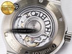 Classic Fusion 38mm SS JJF 1:1 Best Edition Black Dial on Black Gummy Leather Strap - Görsel 20