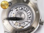 Classic Fusion 38mm SS JJF 1:1 Best Edition Black Dial on Black Gummy Leather Strap - Görsel 20