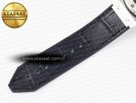 Classic Fusion 38mm SS JJF 1:1 Best Edition Black Dial on Black Gummy Leather Strap - Görsel 21