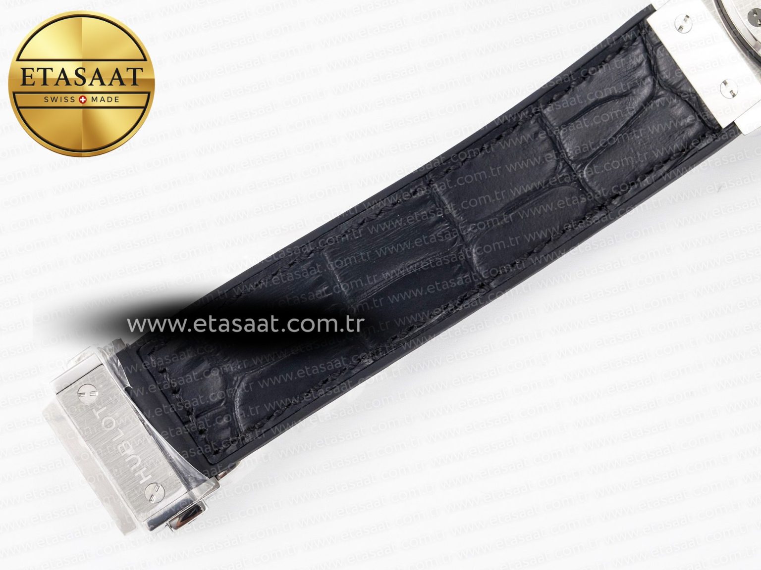 Classic Fusion 38mm SS JJF 1:1 Best Edition Black Dial on Black Gummy Leather Strap - Görsel 22