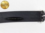 Classic Fusion 38mm SS JJF 1:1 Best Edition Black Dial on Black Gummy Leather Strap - Görsel 24