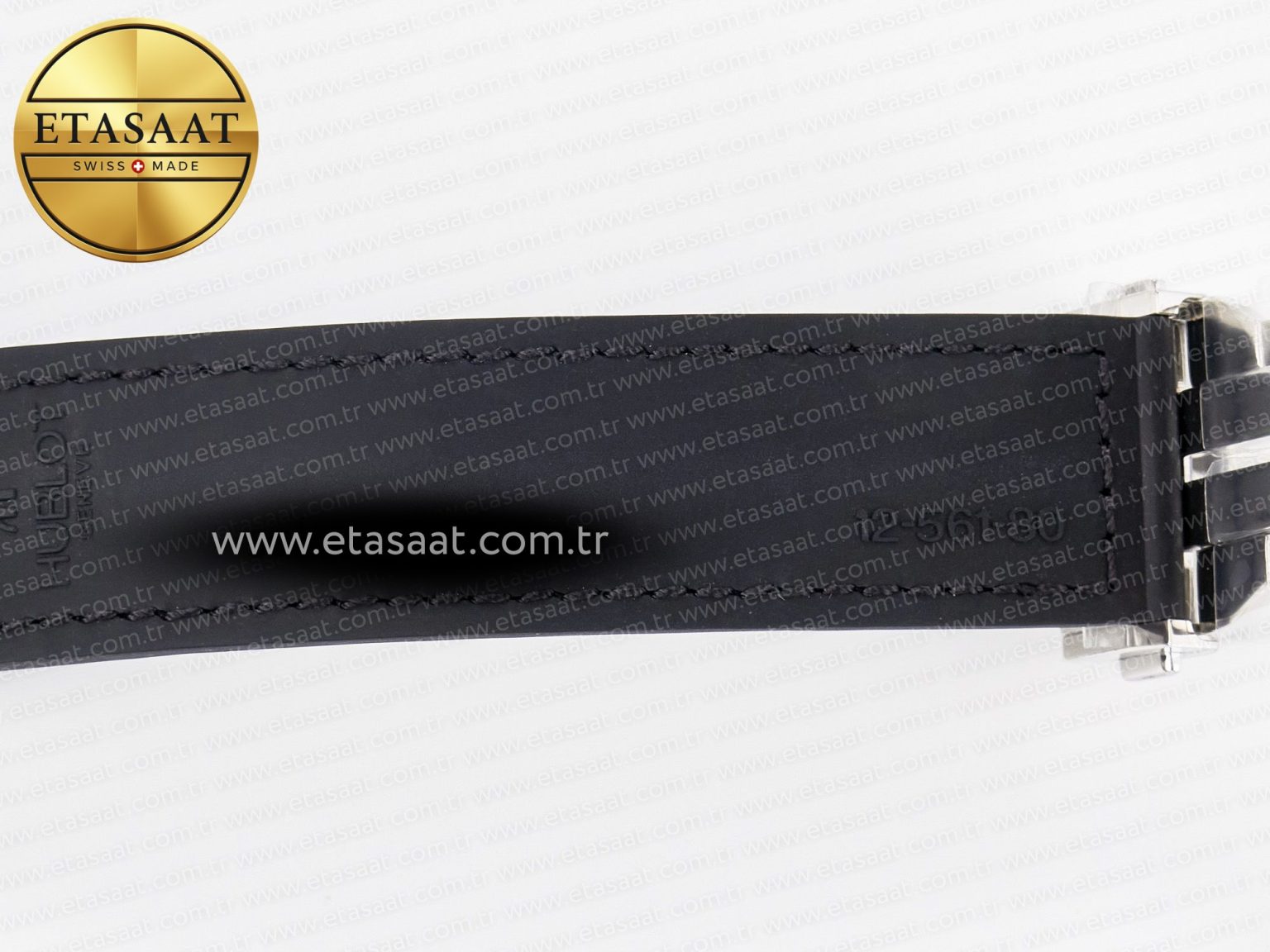 Classic Fusion 38mm SS JJF 1:1 Best Edition Black Dial on Black Gummy Leather Strap - Görsel 24
