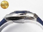 Classic Fusion 38mm SS JJF 1:1 Best Edition Blue Dial on Blue Gummy Leather Strap - Görsel 14