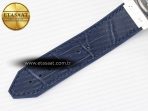 Classic Fusion 38mm SS JJF 1:1 Best Edition Blue Dial on Blue Gummy Leather Strap - Görsel 21