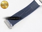 Classic Fusion 38mm SS JJF 1:1 Best Edition Blue Dial on Blue Gummy Leather Strap - Görsel 22
