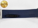 Classic Fusion 38mm SS JJF 1:1 Best Edition Blue Dial on Blue Gummy Leather Strap - Görsel 24