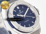 Classic Fusion 38mm SS JJF 1:1 Best Edition Blue Dial on Blue Gummy Leather Strap - Görsel 5