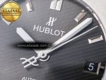 Classic Fusion 38mm SS JJF 1:1 Best Edition Gray Dial on Black Gummy Leather Strap - Görsel 11