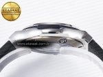 Classic Fusion 38mm SS JJF 1:1 Best Edition Gray Dial on Black Gummy Leather Strap - Görsel 14