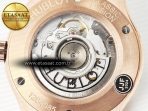 Classic Fusion 42mm RG JJF 1:1 Best Edition Black Dial on Black Gummy Leather Strap - Görsel 18