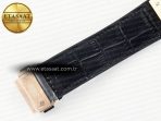 Classic Fusion 42mm RG JJF 1:1 Best Edition Black Dial on Black Gummy Leather Strap - Görsel 22