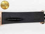Classic Fusion 42mm RG JJF 1:1 Best Edition Black Dial on Black Gummy Leather Strap - Görsel 24