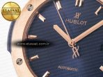 Classic Fusion 42mm RG JJF 1:1 Best Edition Blue Dial on Blue Gummy Leather Strap - Görsel 10