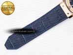 Classic Fusion 42mm RG JJF 1:1 Best Edition Blue Dial on Blue Gummy Leather Strap - Görsel 21