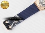 Classic Fusion 42mm RG JJF 1:1 Best Edition Blue Dial on Blue Gummy Leather Strap - Görsel 23