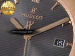 Classic Fusion 42mm RG JJF 1:1 Best Edition Gray Dial on Black Gummy Leather Strap - Görsel 11
