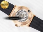 Classic Fusion 42mm RG JJF 1:1 Best Edition Gray Dial on Black Gummy Leather Strap - Görsel 17