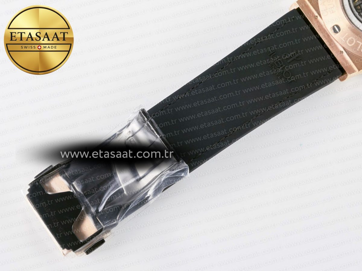 Classic Fusion 42mm RG JJF 1:1 Best Edition Gray Dial on Black Gummy Leather Strap - Görsel 23