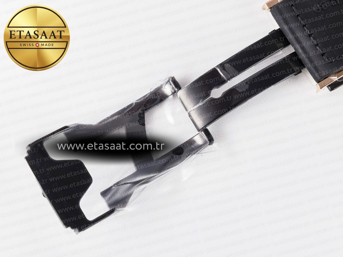 Classic Fusion 42mm RG JJF 1:1 Best Edition Gray Dial on Black Gummy Leather Strap - Görsel 25