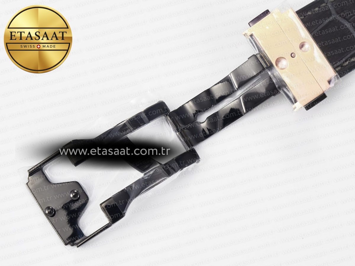 Classic Fusion 42mm RG JJF 1:1 Best Edition Gray Dial on Black Gummy Leather Strap - Görsel 26