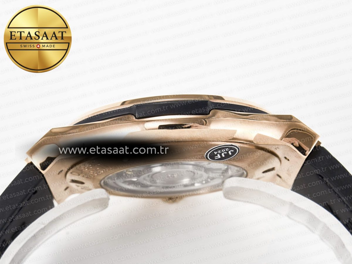 Classic Fusion 42mm RG JJF 1:1 Best Edition Green Dial on Green Gummy Leather Strap - Görsel 14
