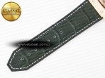 Classic Fusion 42mm RG JJF 1:1 Best Edition Green Dial on Green Gummy Leather Strap - Görsel 21