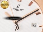 Classic Fusion 42mm RG JJF 1:1 Best Edition White Dial on Black Gummy Leather Strap - Görsel 11