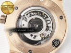 Classic Fusion 42mm RG JJF 1:1 Best Edition White Dial on Black Gummy Leather Strap - Görsel 19