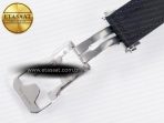Classic Fusion 42mm SS JJF 1:1 Best Edition Black Dial on Black Gummy Leather Strap - Görsel 25