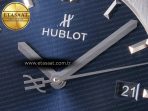 Classic Fusion 42mm SS JJF 1:1 Best Edition Blue Dial on Blue Gummy Leather Strap - Görsel 11