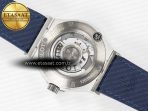Classic Fusion 42mm SS JJF 1:1 Best Edition Blue Dial on Blue Gummy Leather Strap - Görsel 17
