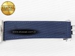 Classic Fusion 42mm SS JJF 1:1 Best Edition Blue Dial on Blue Gummy Leather Strap - Görsel 24