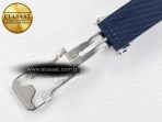 Classic Fusion 42mm SS JJF 1:1 Best Edition Blue Dial on Blue Gummy Leather Strap - Görsel 25